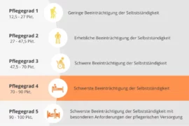 Pflegegrad 4 Infografik