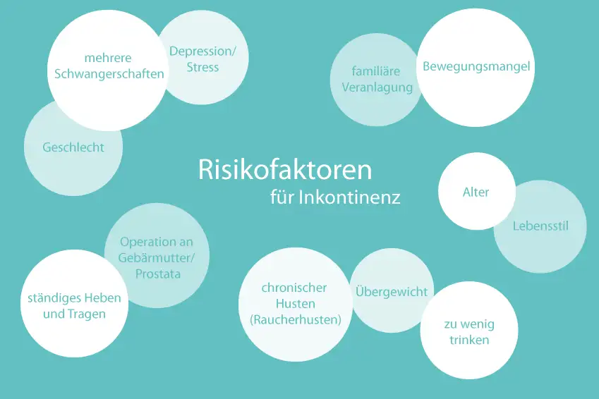 Schaubild Risikofaktoren Inkontinenz