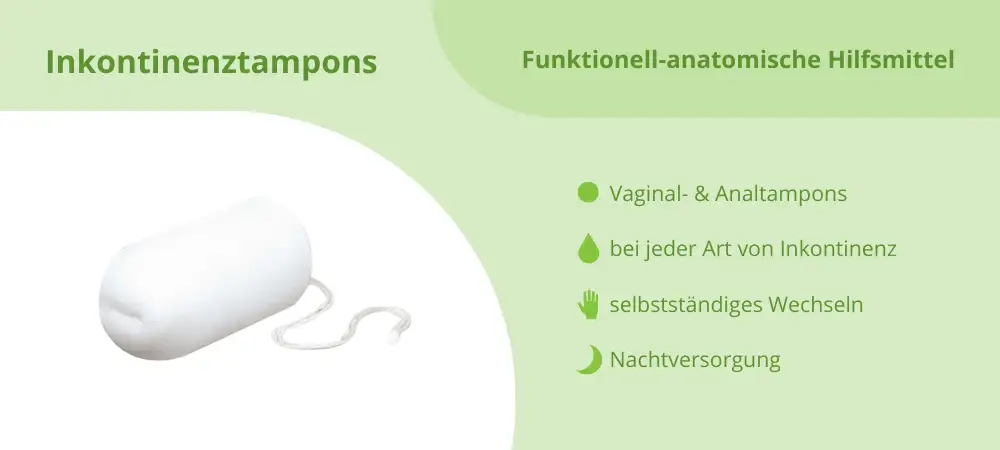 Schaubild Inkontinenztampons